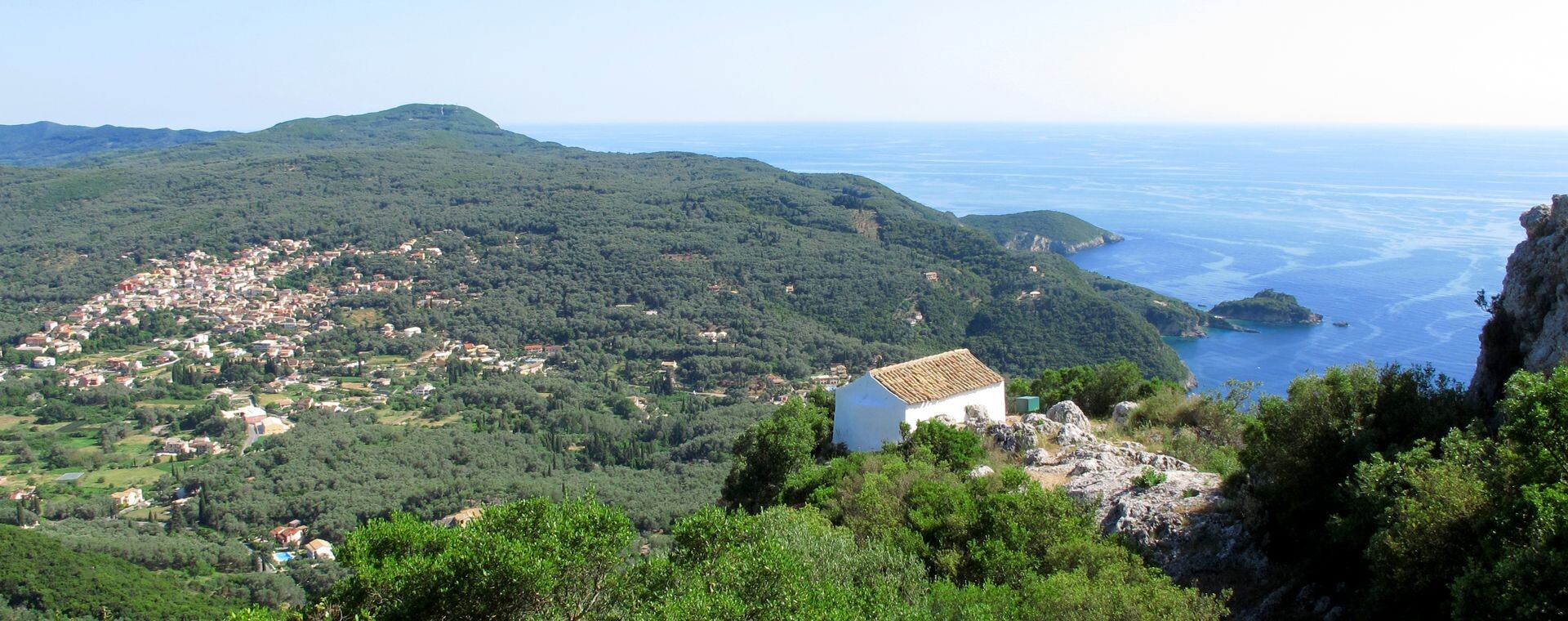 Chapelle Agios Symeon Au Dessus Liapades Corfou - Grèce
