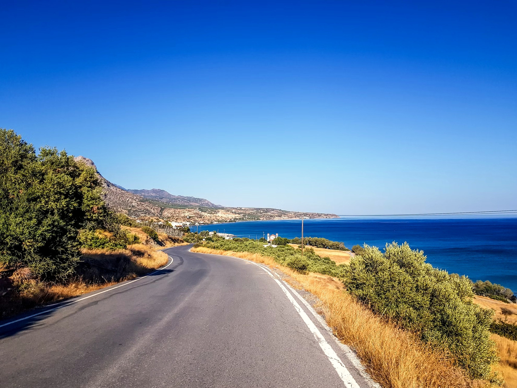 Kustweg langs de zee - Heraklion, Kreta - Griekenland