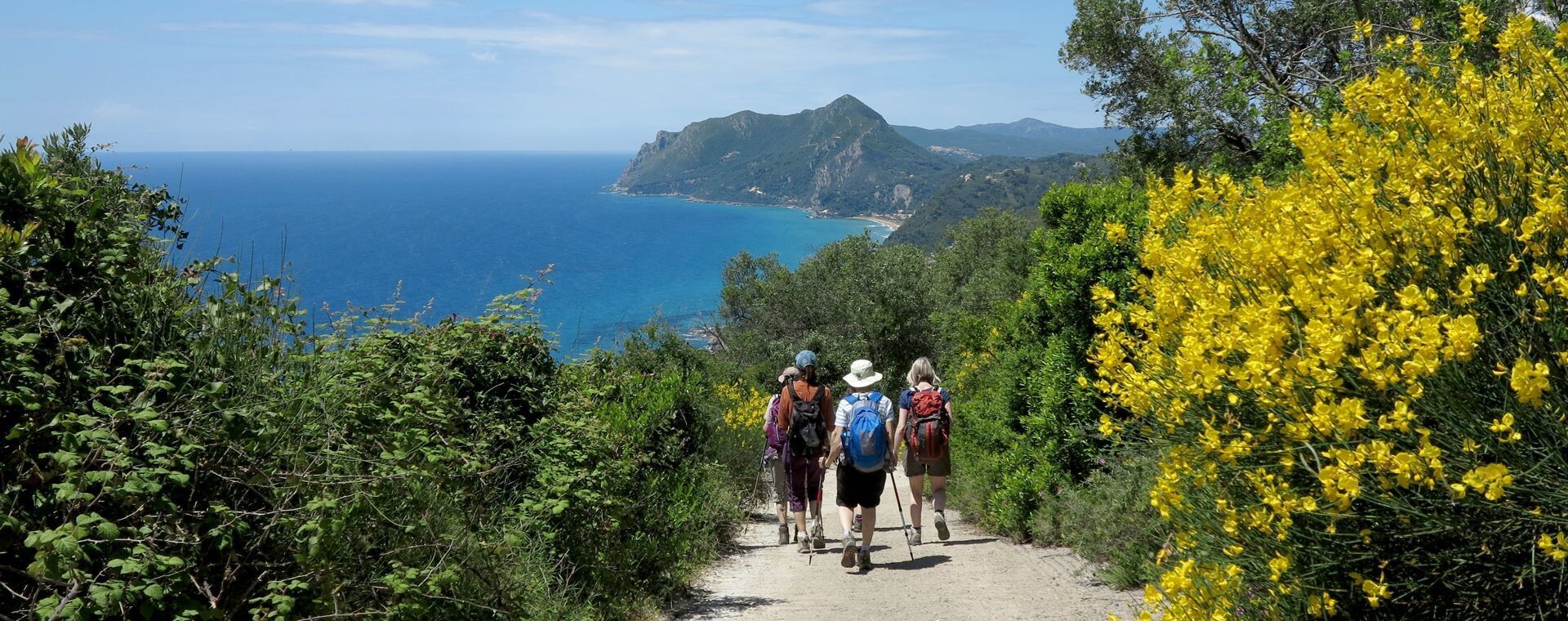 Randonnée sur le sentier de la côte ouest - Corfou - Îles Ioniennes, Grèce