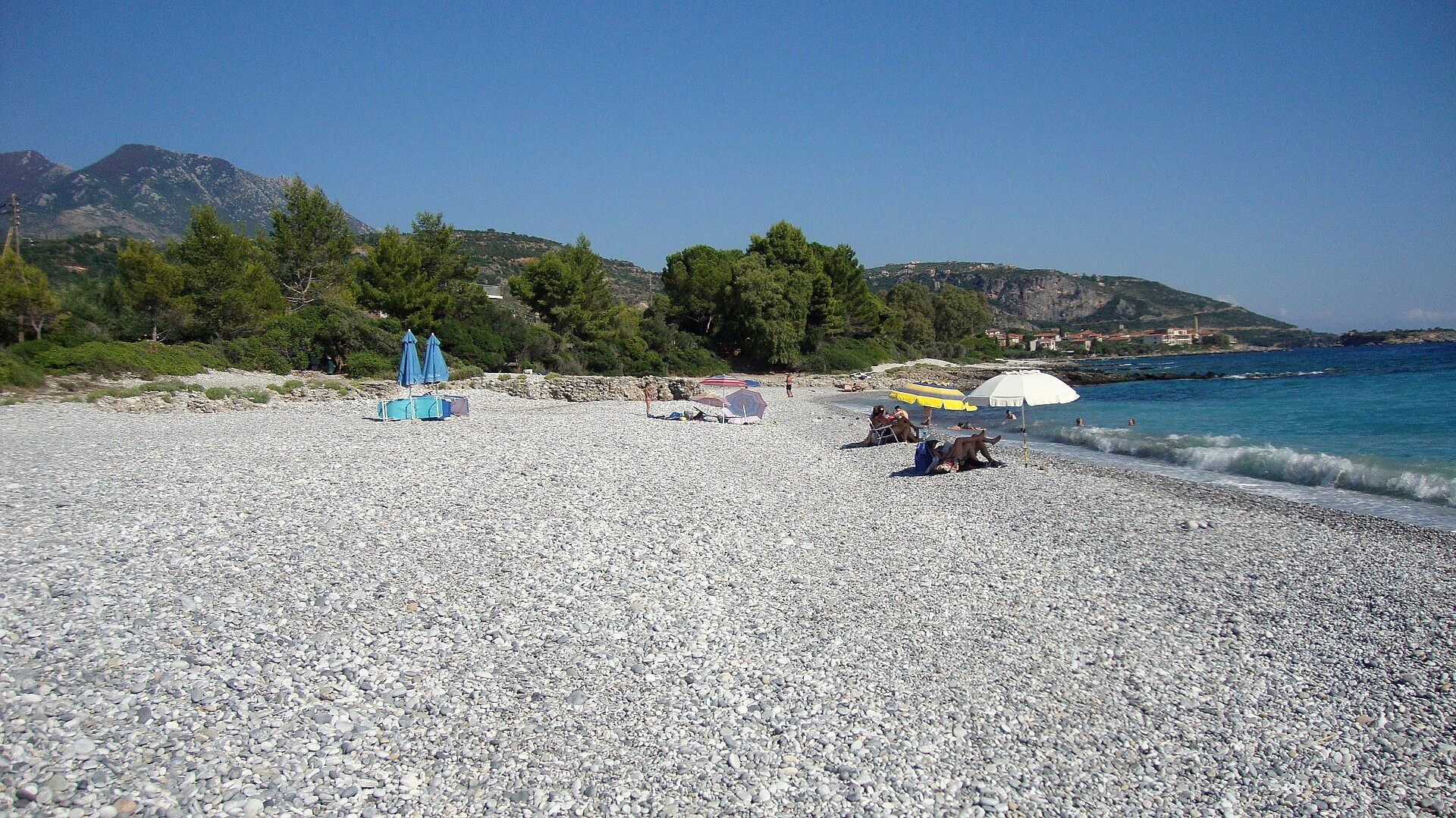 Kiezelbaai bij Kardamyli - Mani, Peloponnesos - Griekenland