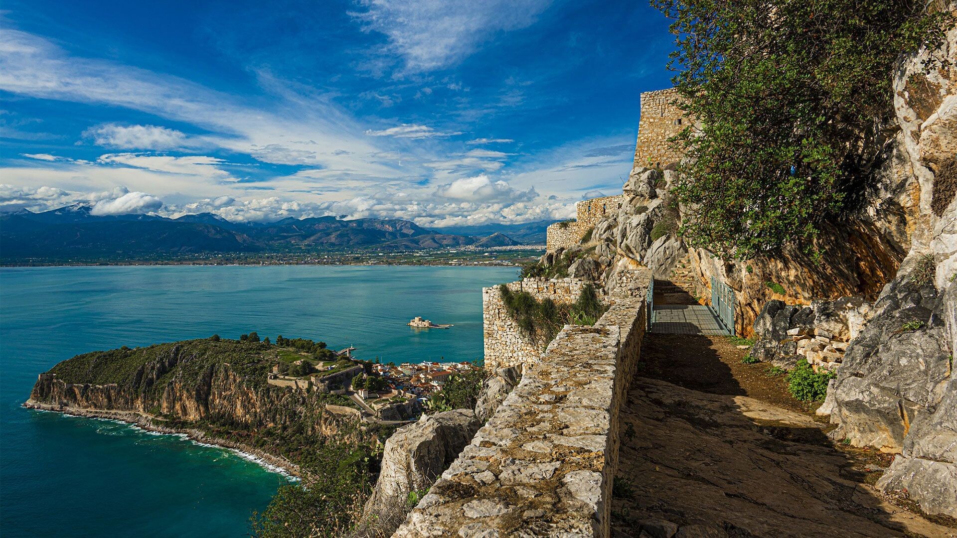 Vue de Nauplie depuis la forteresse de Palamède - Péloponnèse - Grèce